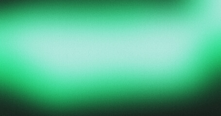 Grainy noisy poster background, dark green white  color wave black backdrop abstract header banner design
