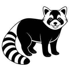 Red panda kangaroo art vector illustration