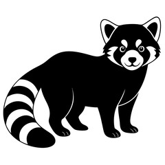 Red panda kangaroo art vector illustration