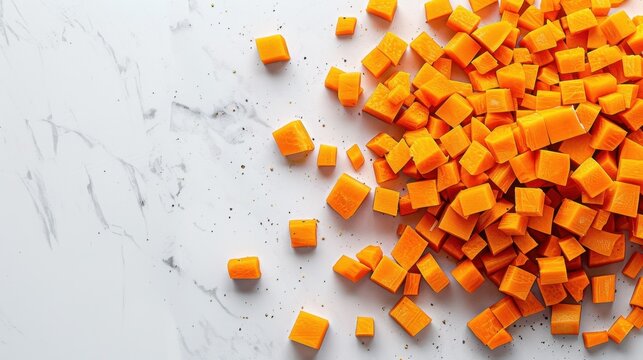 Brunoising: Cutting food into very small, even cubes. This technique is often used for vegetables in recipes such as soups, sauces, and as garnishes to enhance presentation.
