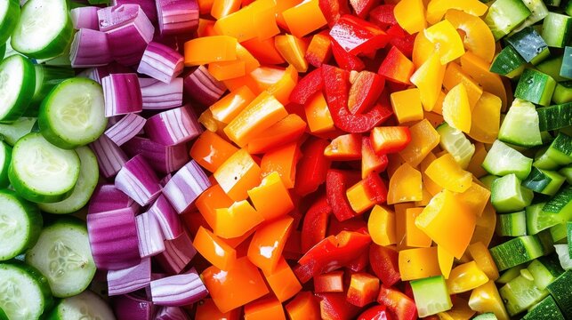 Brunoising: The technique of finely dicing food into small, uniform cubes. Commonly used for vegetables in soups, sauces, and as garnishes for a precise presentation.
