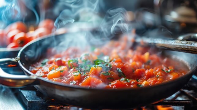 Simmering: Cooks food in liquid at a low temperature, just below boiling. Ideal for developing deep flavors in soups, stews, and sauces over a longer cooking time.
