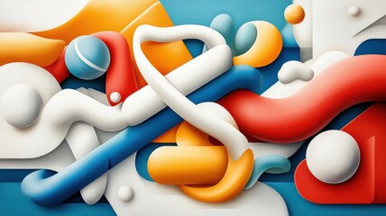 Whimsical planets as characters in a playful cosmic scene.