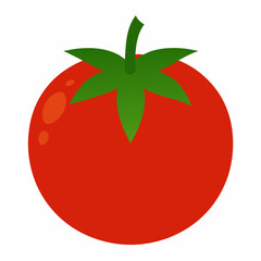 Tomato icon vector art Illustration 