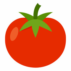 Tomato icon vector art Illustration 