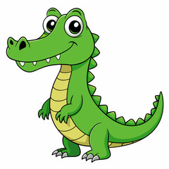 Crocodile art vector illustration