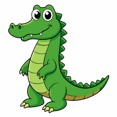 Crocodile art vector illustration