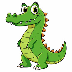Crocodile art vector illustration