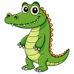 Crocodile art vector illustration