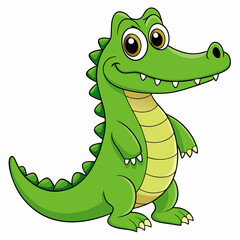 Crocodile art vector illustration