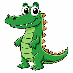 Obraz premium Crocodile art vector illustration