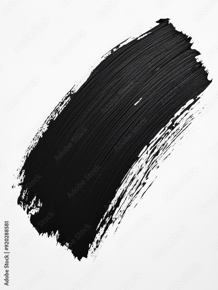 Poster black brush stroke