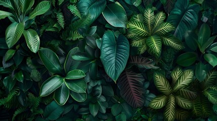 Nature's beauty is captured in this image of vibrant, tropical foliage.