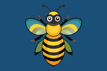 Bee vector art illustration