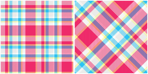 Tartan Plaid Seamless Pattern. Traditional Scottish Checkered Background. Seamless Tartan Illustration Vector Set for Scarf, Blanket, Other Modern Spring Summer Autumn Winter Holiday Fabric Print.