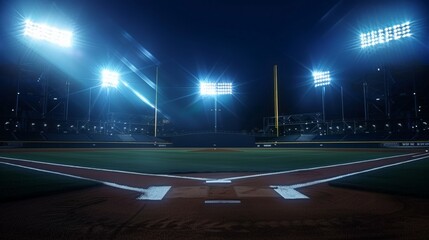 The intense glow of stadium lights, captured in stunning 4K UHD clarity.