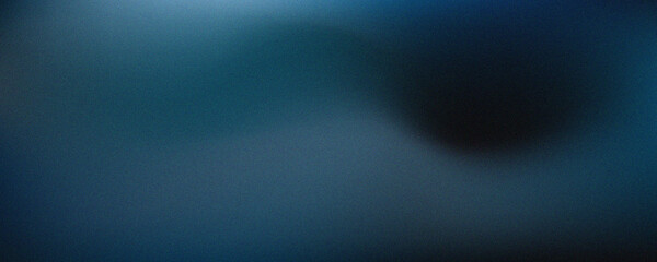 grainy background, dark blue abstract backdrop, noise texture banner poster grunge header design copy space.