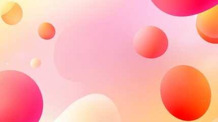 A vibrant abstract background featuring soft shapes and gradients in warm colors, ideal for digital designs and presentations.