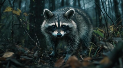 Raccoon in the Woods