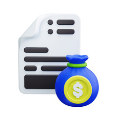 cost 3d render icons