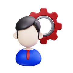 manager 3d render icons