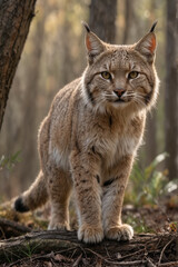 Bobcat in Forest Setting