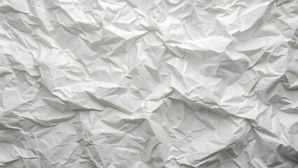 Obraz premium White Paper Texture background crumpled rough effect. Crumpled translucent white paper abstract shape background with space for text