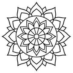 floral mandala design ornamental decorative element