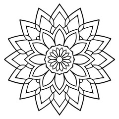 floral mandala design ornamental decorative element