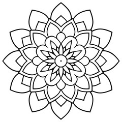 floral mandala design ornamental decorative element