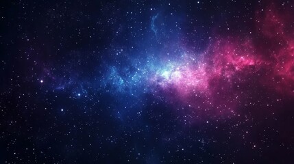 Naklejka premium Universe with Countless Stars, Cosmic Background for Space Exploration Generative AI