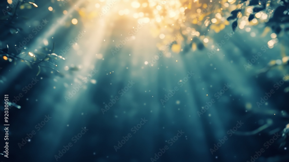 Wall mural premium abstract background with ray tracing nature elements generative ai