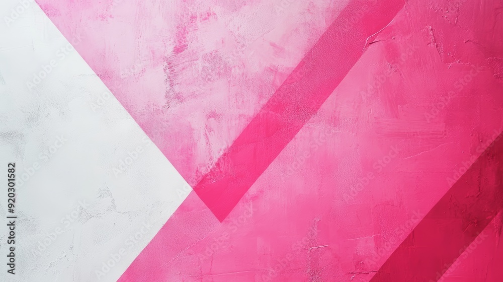 Wall mural geometric pink and white texture background for design and art projects generative ai