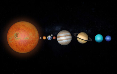 Sistema Solar comparación tamaños © Mario Catalán
