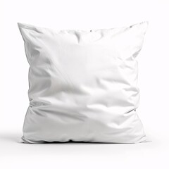 Obraz premium Pure White Pillow on Isolated Background for Comfortable Sleep Concept