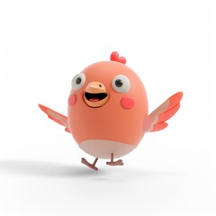Obraz premium partridge character in 3D style on a white background 