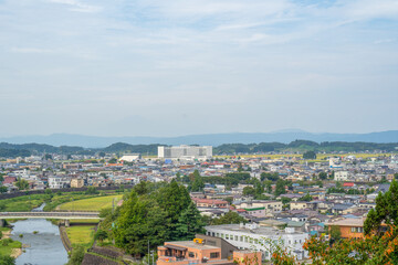 横手公園から臨む市街地