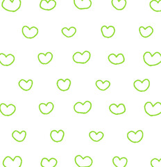 ハートの線の柄の背景素材のイラスト19