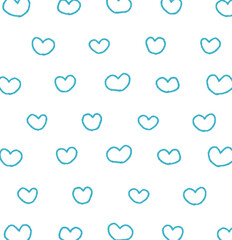 ハートの線の柄の背景素材のイラスト12