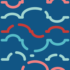 Abstract hand drawn doodle lines background illustration vector