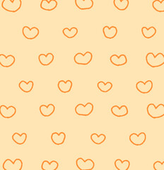 ハートの線の柄の背景素材のイラスト9