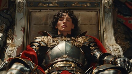Sir Mordred rendered with chivalrous dignity and meticulous designs in Renaissance art