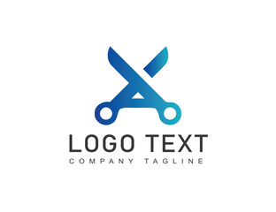 Gradient logo with elegant luxury fashion