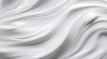 Obraz premium White lotion beauty skincare cream texture cosmetic product background.