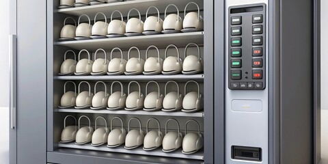 A vending machine dispensing computer mice , technology, electronics, gadgets, vending, machine, retail
