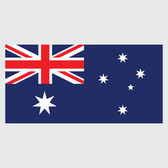 Australian flag vector image, suitable for print and online media