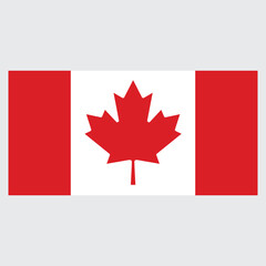 canada flag vector illustration design. useful for print media such as fabric, stickers, banners and decorations