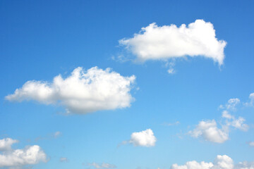 Clear Blue sky with white cloud