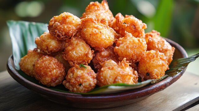 Cimol fried spicy powder. Generative AI