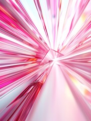 A high-energy 3D abstract background with sharp, angular forms and bright neon colors, providing a striking visual with ample copy space